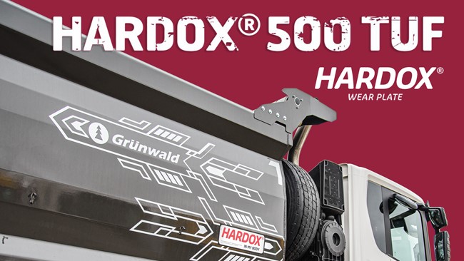 HARDOX 500TUF steel in Grunwald products