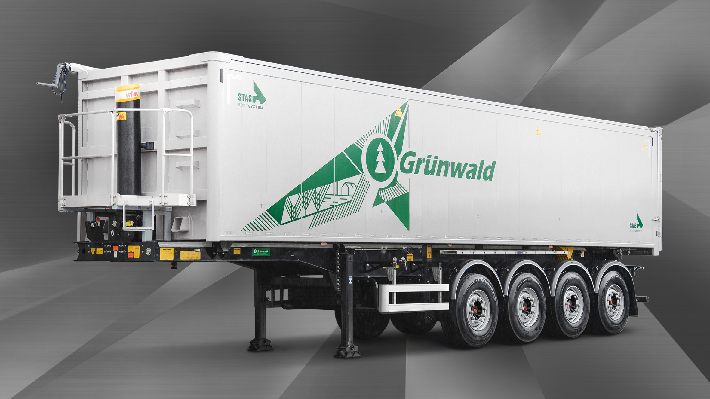 New model of multifunctional aluminum tipper semitrailer