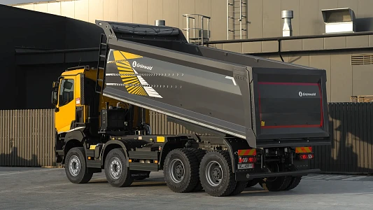 Renault K 8x4 с самосвальным кузовом Grunwald