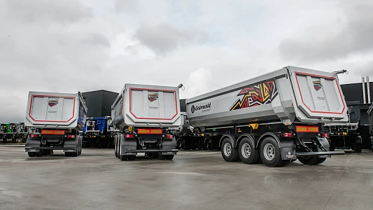 Grunwald tipper semitrailers for Africa