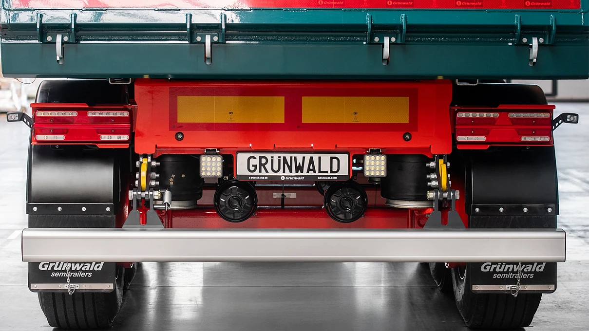 Стальной самосвальный полуприцеп Gr.T27 SH