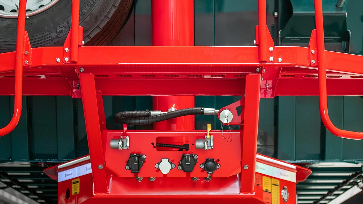 Стальной самосвальный полуприцеп Gr.T27 SH