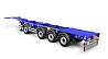 Versatile 4-axle container chassis