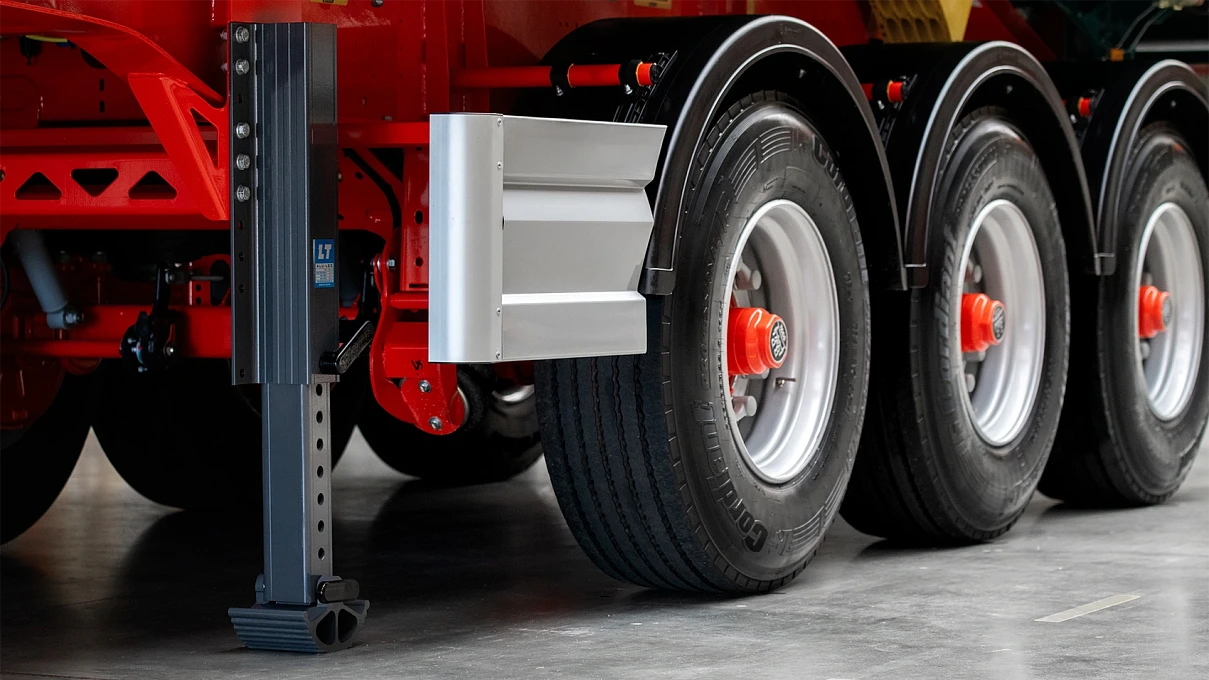 Стальной самосвальный полуприцеп Gr.T27 SH